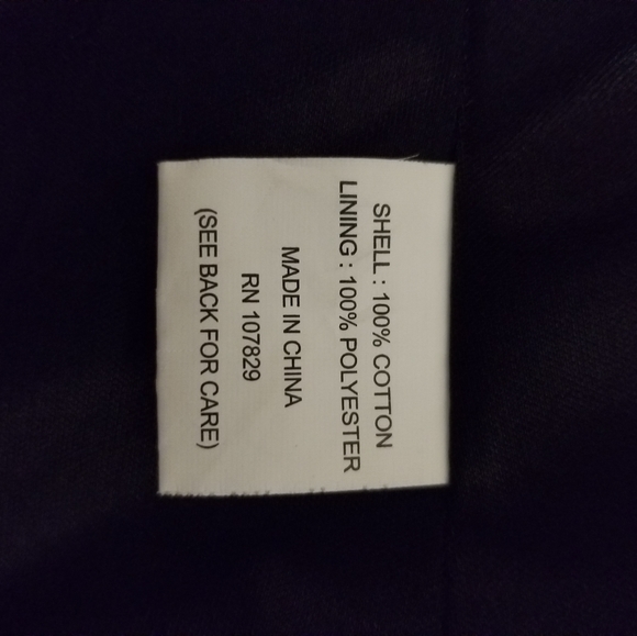 AMBITION black brown stripe lined jacket blazer cotton - Picture 9 of 9